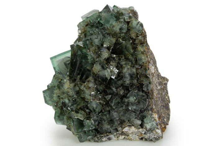 Fluorescent Green Fluorite Cluster - Diana Maria Mine, England #324358